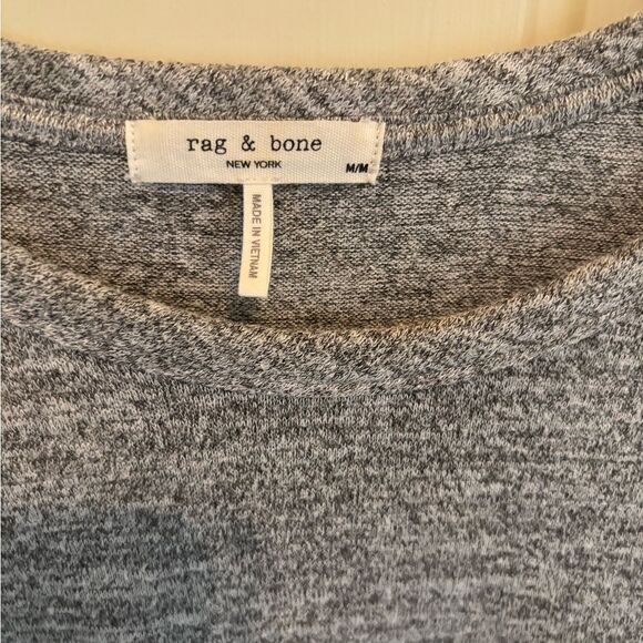 rag & bone Anthropologie Long Sleeve Top in Gray size M - Picture 3 of 4